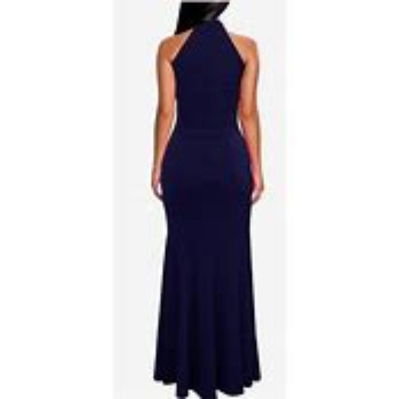 Women's Elegant Chic Halter Neck Sleeveless Solid Stretchy - Picture 2 of 5